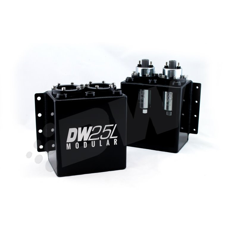 DeatschWerks 2.5L Modular Surge Tank (Fits 1-2 DW250iL Fuel Pumps - Pumps Not Included)