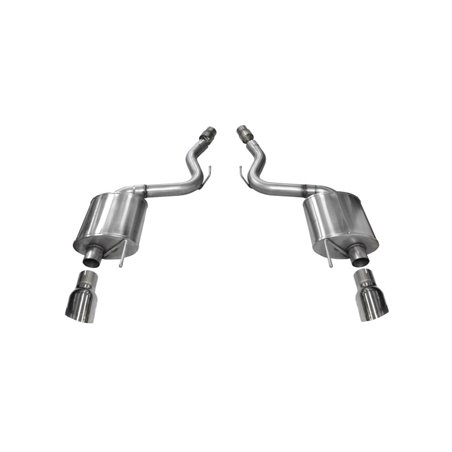 Corsa 2015 Ford Mustang GT 5.0 3in Axle Back Exhaust Polish Dual Tips (Touring)