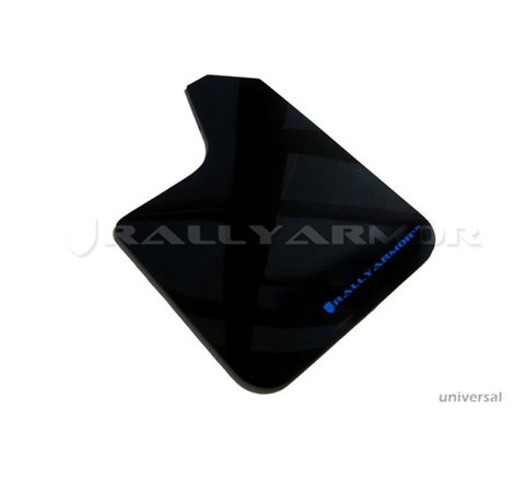Rally Armor Universal Fit (No Hardware) Black UR Mud Flap w/ Blue Logo