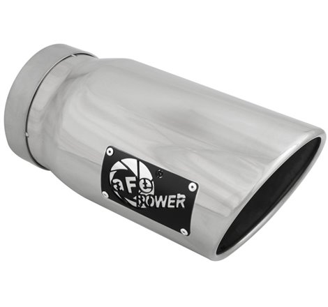 aFe Diesel Exhaust Tip Bolt On Polished 5in Inlet x 6in Outlet x 12in Long