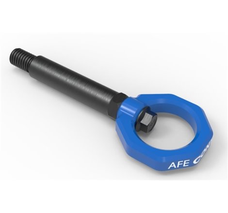 aFe Control Rear Tow Hook Blue BMW F-Chassis 2/3/4/M