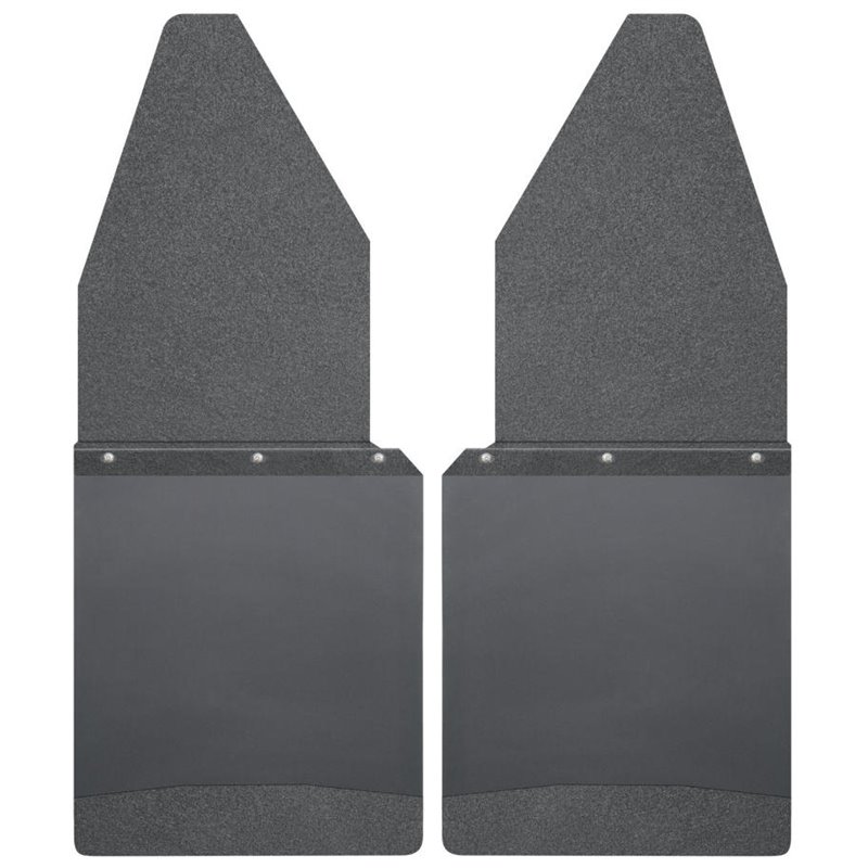 Husky Liners Ford 88-16 F-150/88-99 F-250 12in W Black Top & Weight Kick Back Front Mud Flaps
