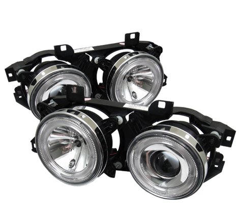 Spyder BMW E34 5-Series 89-94 Projector Headlights NO FIT 750 LED Halo Chrm PRO-YD-BMWE34-HL-C