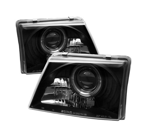Spyder Ford Ranger 98-00 Projector Headlights LED Halo Black High 9005 Low H1 PRO-YD-FR98-BK