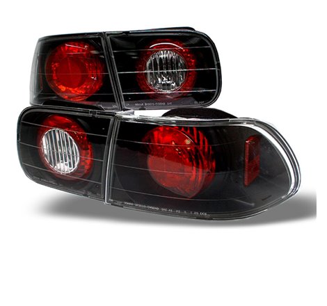 Spyder Honda Civic 92-95 2/4DR Euro Style Tail Lights Black ALT-YD-HC92-24D-BK