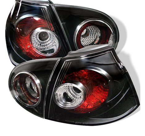 Spyder Volkswagen Golf V 06-09 Euro Style Tail Lights Black ALT-YD-VG03-BK