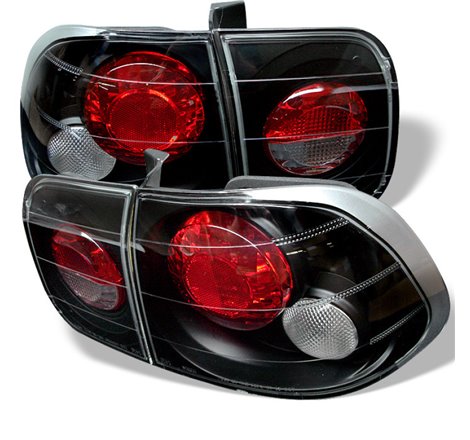Spyder Honda Civic 96-98 4Dr Euro Style Tail Lights Black ALT-YD-HC96-4D-BK