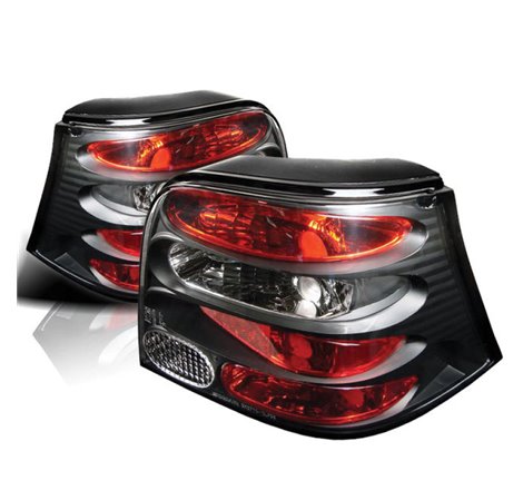 Spyder Volkswagen Golf 99-04 Euro Style Tail Lights Black ALT-YD-VG99-BK
