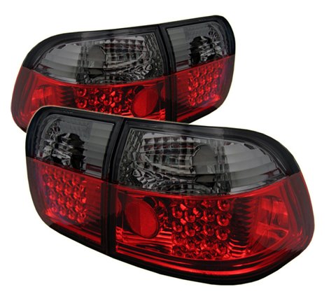 Spyder Honda Civic 96-98 4Dr LED Tail Lights Red Smoke ALT-YD-HC96-4D-LED-RS