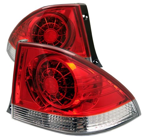 Spyder Lexus IS 300 01-03 LED Tail Lights Red Clear ALT-YD-LIS300-LED-RC