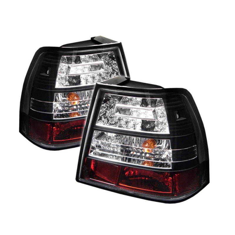 Spyder Volkswagen Jetta 99-04 LED Tail Lights Black ALT-YD-VJ99-LED-BK
