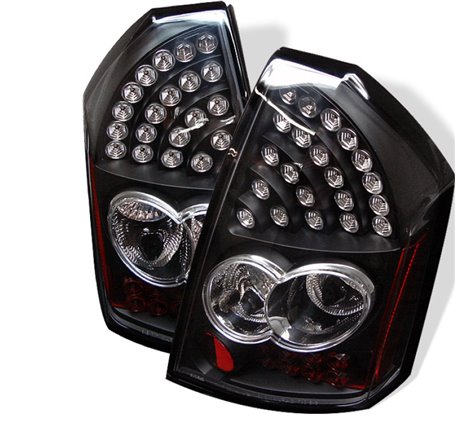 Spyder Chrysler 300 05-07 LED Tail Lights Black ALT-YD-CHR305-LED-BK