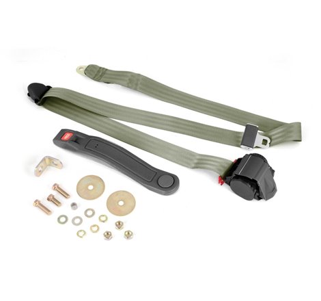 Omix 3-Point Seat Belt Olive Retractable Universal