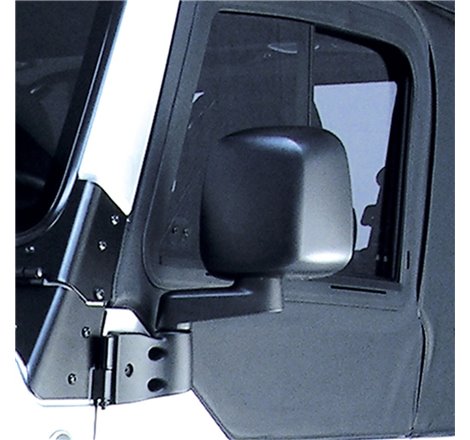 Omix Door Mirror Black Left- 87-06 Jeep Wrangler