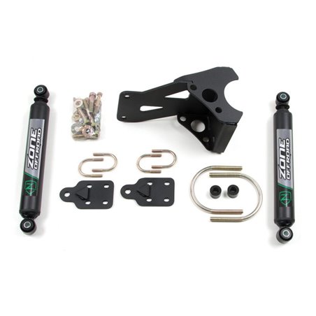 Zone Offroad 05-21 Ford F-250/F-350 SuperDuty Dual Steering Stabilizer Kit - Black