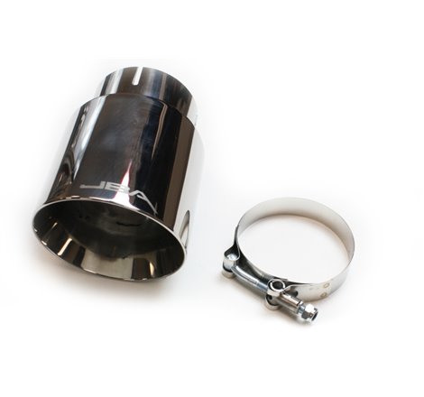 JBA 3in x 4in x 5-3/4in Double Wall Polished Chrome Tip - Clamp On