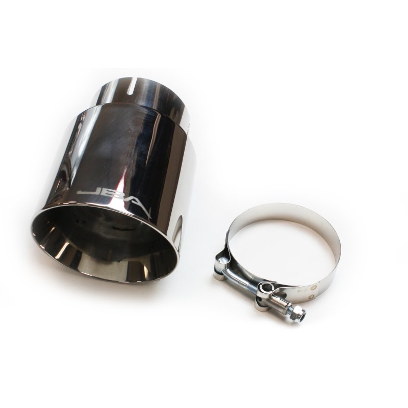 JBA 3in x 4in x 5-3/4in Double Wall Polished Chrome Tip - Clamp On