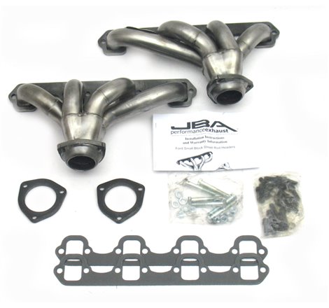 JBA Ford 260-351W SBF 1-5/8in Primary Raw 409SS Tight Tuck Header