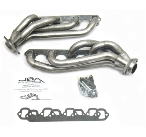 JBA 65-73 Ford Mustang 260-302 SBF w/GT40-P Heads 1-5/8in Primary Raw 409SS Mid Length Header