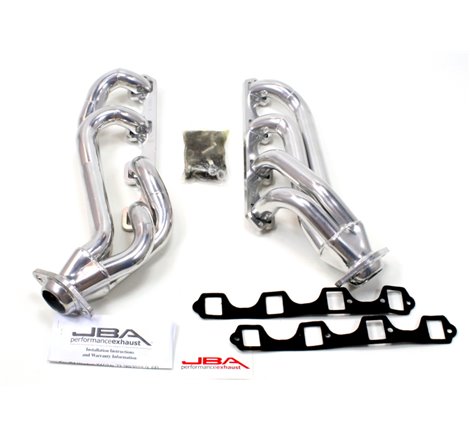 JBA 65-73 Ford Mustang 260-302 SBF w/GT40-P Heads 1-5/8in Primary Silver Ctd Mid Length Header