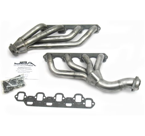 JBA 65-73 Ford Mustang 351W SBF w/T-5/Cable Clutch 1-5/8in Primary Raw 409SS Mid Length Header