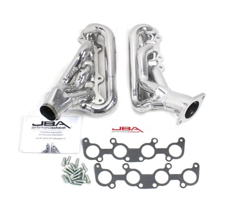 JBA 15-20 Ford Mustang 5.0L 1-3/4in Stainless Steel Silver Ceramic Shorty Header