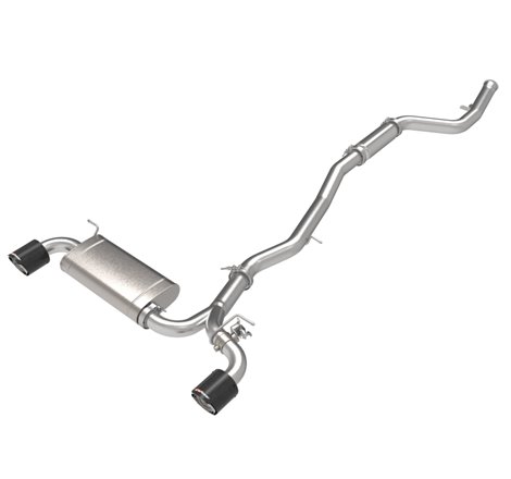 aFe POWER Takeda 2021 Toyota Supra 2.0L (t) 2.5in-3in 304 SS CB Exhaust w/ Carbon Tips