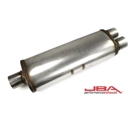JBA Universal Chambered Style 304SS Muffler 25x8x5in 3in Center/Dual out