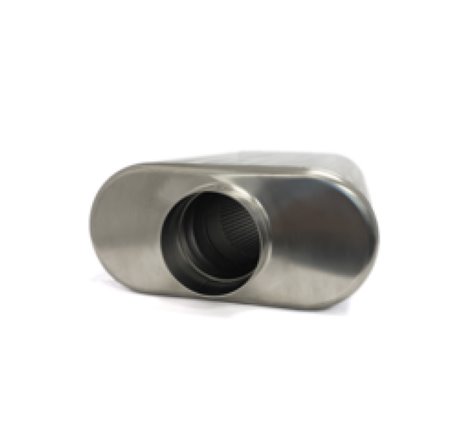 Ticon Industries 2.5in Low Pro Oval (2.5in Center In/Center Out) 17in L Ultralight Titanium Muffler