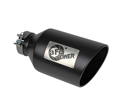 aFe Power MACH Force-Xp 409 Stainless Steel Clamp-on Exhaust Tip Black