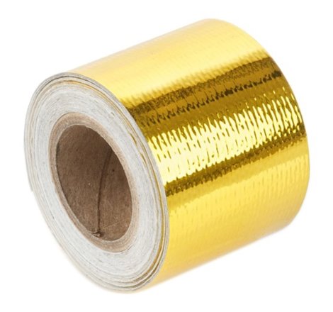 Torque Solution Gold Reflective Heat Tape 2in x 15ft