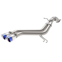 aFe Takeda 13-17 Hyundai Veloster L4-1.6L 2-1/2in 304 SS Axle-Back Exhaust w/ Blue Flame Tips
