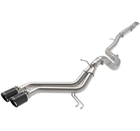 aFe Takeda 2-1/2in to 3in  SS-304 Cat-Back Exhaust w/ C/F Tips 13-17 Hyundai Veloster L4-1.6L