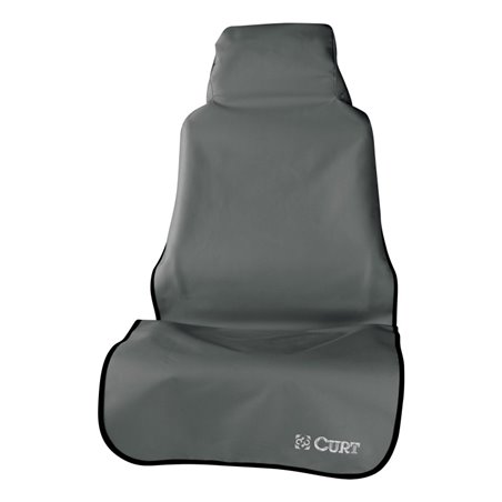 Curt Seat Defender 58in x 23in Removable Waterproof Grey Bucket Seat Cover