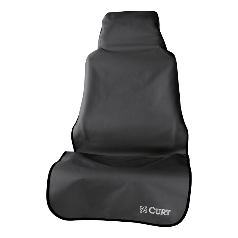 Curt Seat Defender 58in x 23in Removable Waterproof Black Bucket Seat Cover