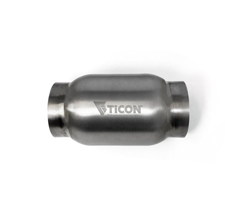 Ticon Industries 4in Body x 7in Length 3in Inlet/Outlet Titanium Bullet Resonator