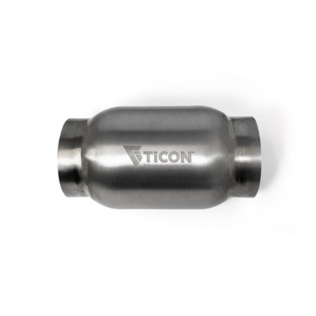 Ticon Industries 4in Body x 7in Length 3in Inlet/Outlet Titanium Bullet Resonator