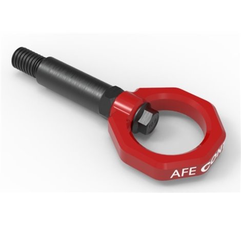 aFe Control Front Tow Hook Red 20-21 Toyota GR Supra (A90)