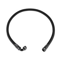 Mishimoto 4Ft Stainless Steel Braided Hose w/ -10AN Straight/90 Fittings - Black
