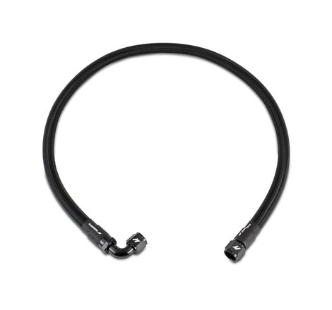Mishimoto 5Ft Stainless Steel Braided Hose w/ -10AN Straight/90 Fittings - Black
