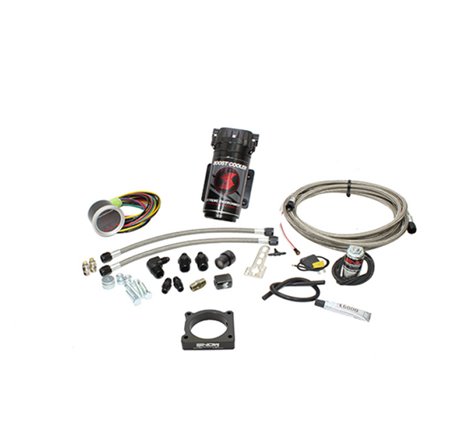 Snow Performance 08-15 Evo Stg 2 Boost Cooler Water Inj. Kit (SS Braided Line/4AN Fittings) w/o Tank