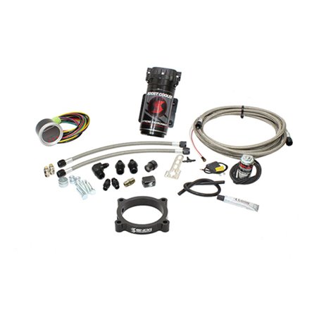 Snow Performance 11-17 Mustang Stg 2 Boost Cooler F/I Water Inj. Kit (SS Brded Line/4AN Fittings) w/