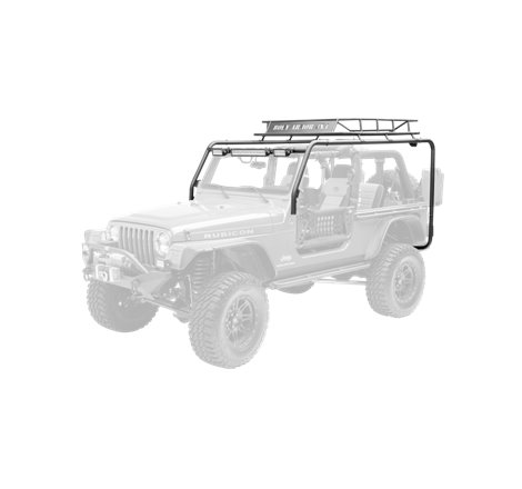 Body Armor 4x4 04-06 Jeep Wrangler Unlimited Cargo Roof Rack Box 2 Of 2