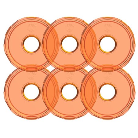 KC HiLiTES Cyclone V2 LED - Replacement Lens - Amber - 6-PK
