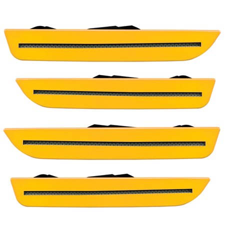 Oracle 10-14 Ford Mustang Concept Sidemarker Set - Tinted - School Bus Yellow (B1BYM628)
