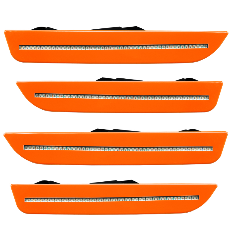 Oracle 10-14 Ford Mustang Concept Sidemarker Set - Clear - Competition Orange (CY)