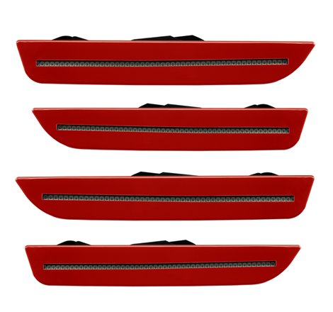 Oracle 10-14 Ford Mustang Concept Sidemarker Set - Tinted - Toreador Red Metallic (FL)