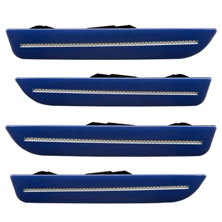 Oracle 10-14 Ford Mustang Concept Sidemarker Set - Clear - Deep Impact Blue Metallic (J4)