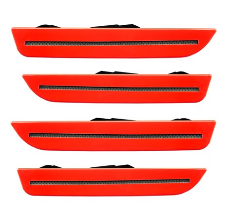 Oracle 10-14 Ford Mustang Concept Sidemarker Set - Tinted - Race Red (PQ)