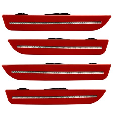 Oracle 10-14 Ford Mustang Concept Sidemarker Set - Clear - Red Candy Tint Metallic (U6)
